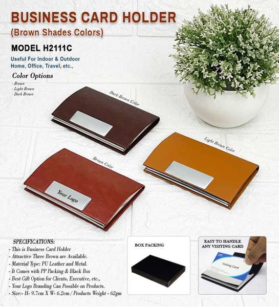 Business Visiting Card Holder H2111C- Brown