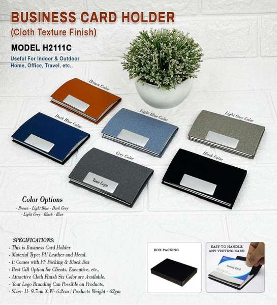 Business Visiting Card Holder H2111C- Cloth Finishing