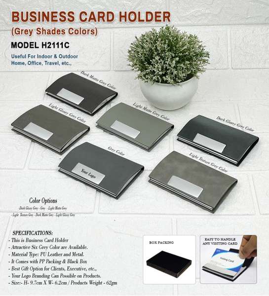 Business Visiting Card Holder H2111C- Grey