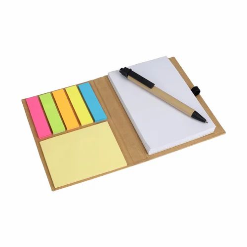 M 15 Eco Friendly Notepad With Sticky Notes For Tabletop