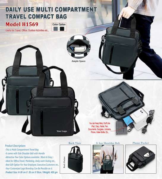 Multi Compartments Travel Compact Bag H1569
