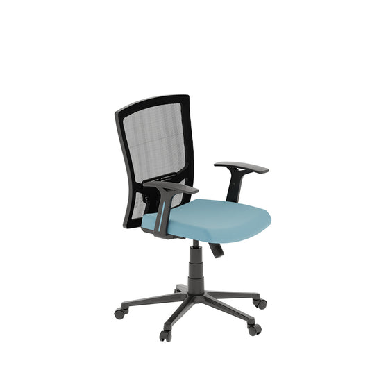 Flow Task Office Chair - Mesh - Mid Back - Sky Blue