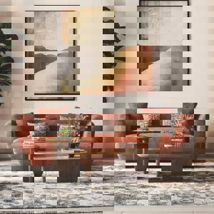 Brie 3 Seater Fabric Sofa In Terracotta Colour FNSF51BRTCA139030003