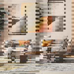 Brie 3 Seater Fabric Sofa In Turtledove Beige FNSF51BRTBA139230003