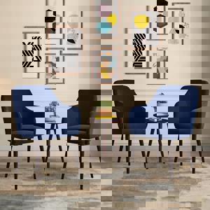 Owen Lounge Chair in  Midnight Blue Colour