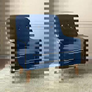 Hagen Lounge Chair in Cobalt Colour