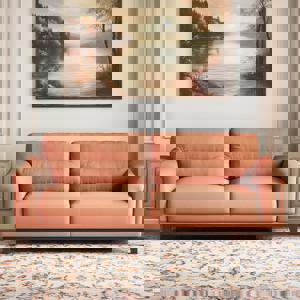 Colby 3 Seater fabric Sofa in Saddle Tan