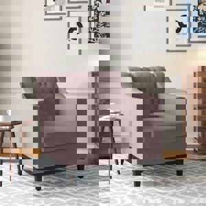 Othello Lounge Chair in Lilac Pink Velvet Colour FNSF51GTRTA140130001