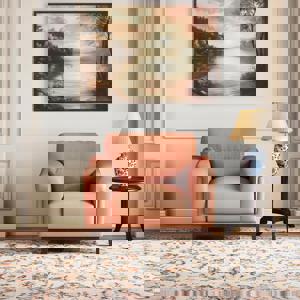 Colby 1 seater Fabric Sofa in Saddle Tan FNSF51CLBGA189230001