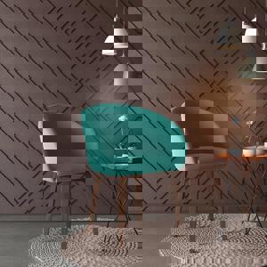 Meryl Lounge Chair in Teal Colour