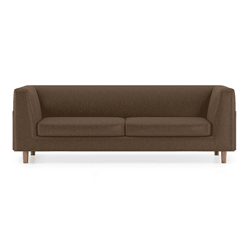 Rubik Essential 3 Seater Fabric Sofa in Mocha Colour
