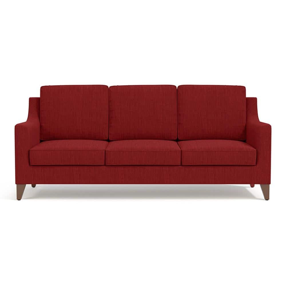 Abbey 3 Seater Fabric Sofa in Salsa Red Colour