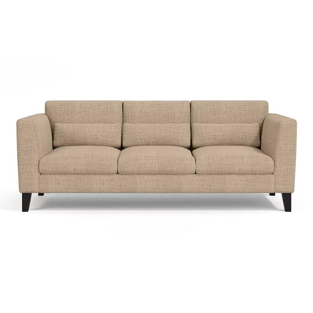 Lewis 3 Seater Fabric Sofa in Sandshell Beige Colour