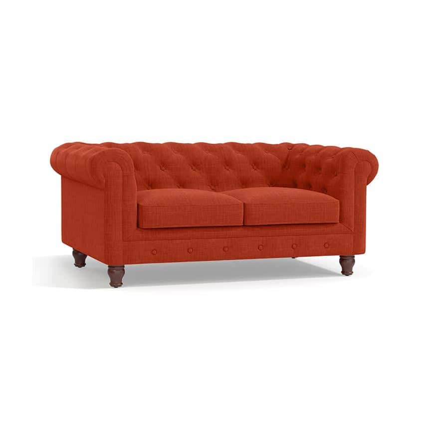 Winchester Premium 2 Seater Fabric Sofa in Lava Colour
