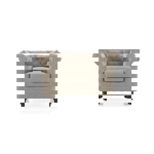 Winchester Essential 1 Seater Fabric Sofa In Oyster Beige