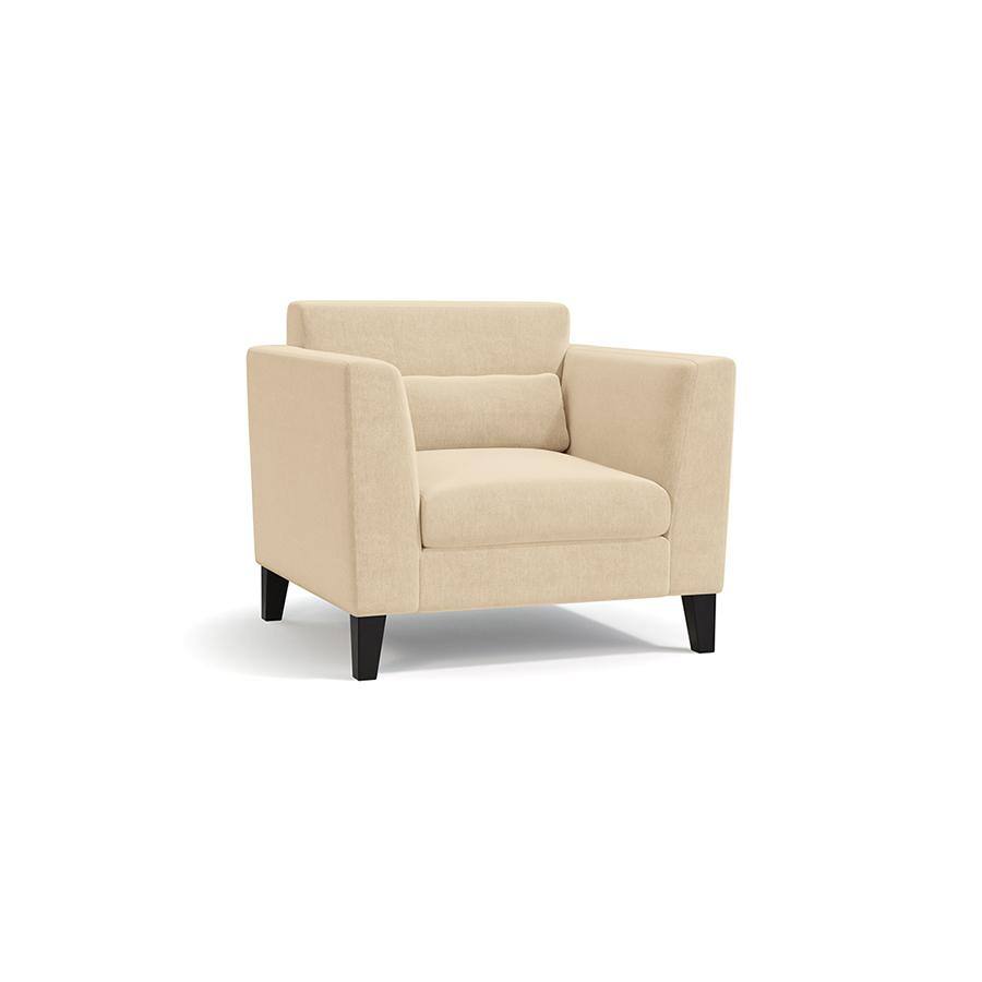 Lewis 1 Seater Fabric Sofa in Birch Beige Colour