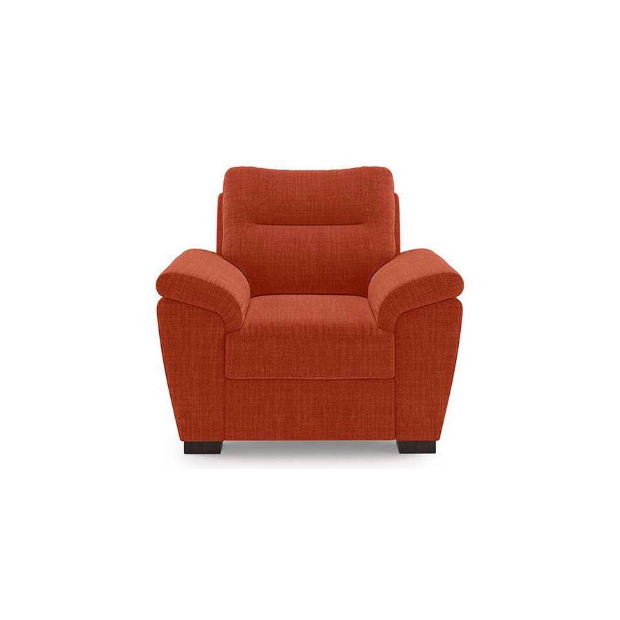 Adelaide Premium 1 Seater Fabric Sofa in Lava Colour