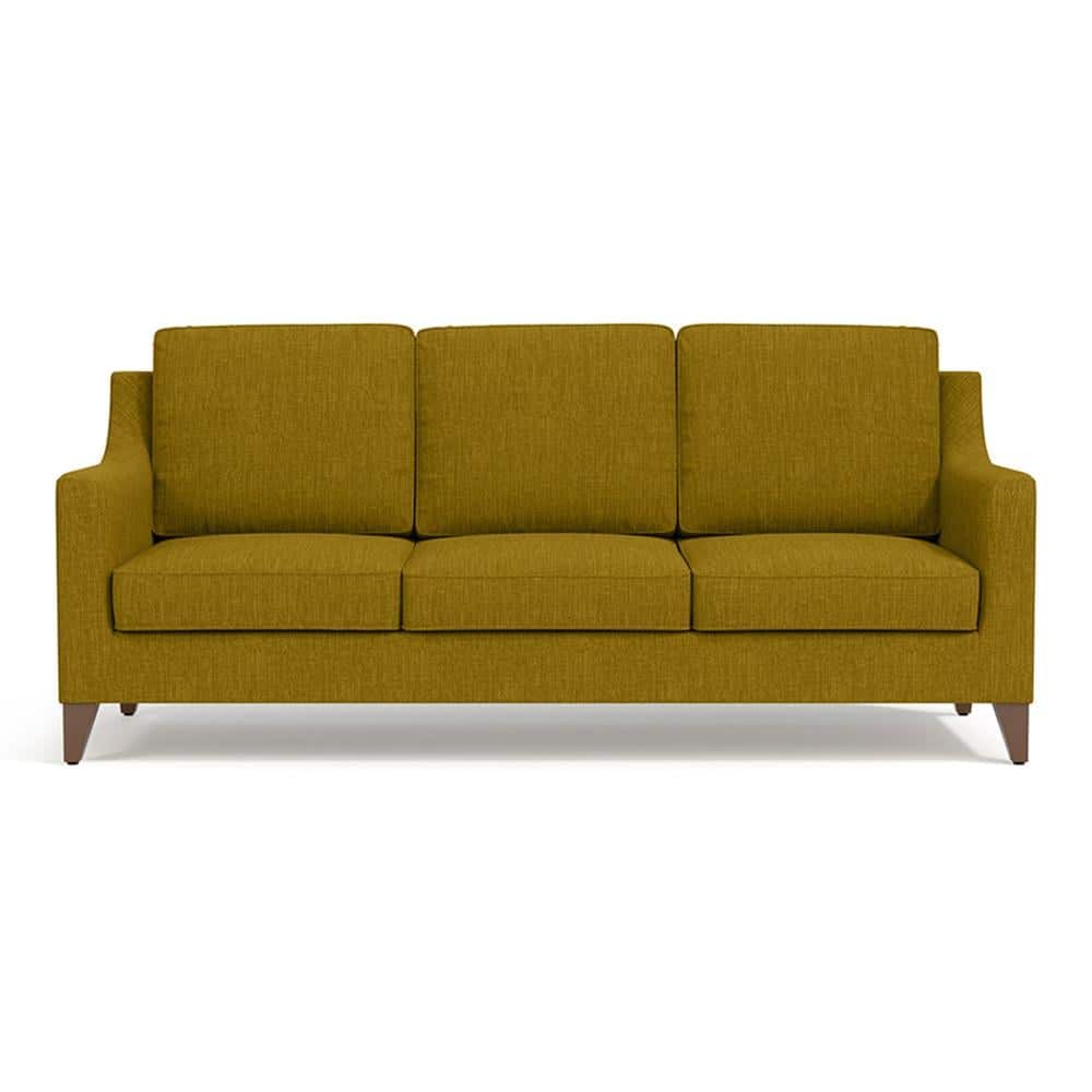 Abbey 3 Seater Fabric Sofa in Olive Green Colour