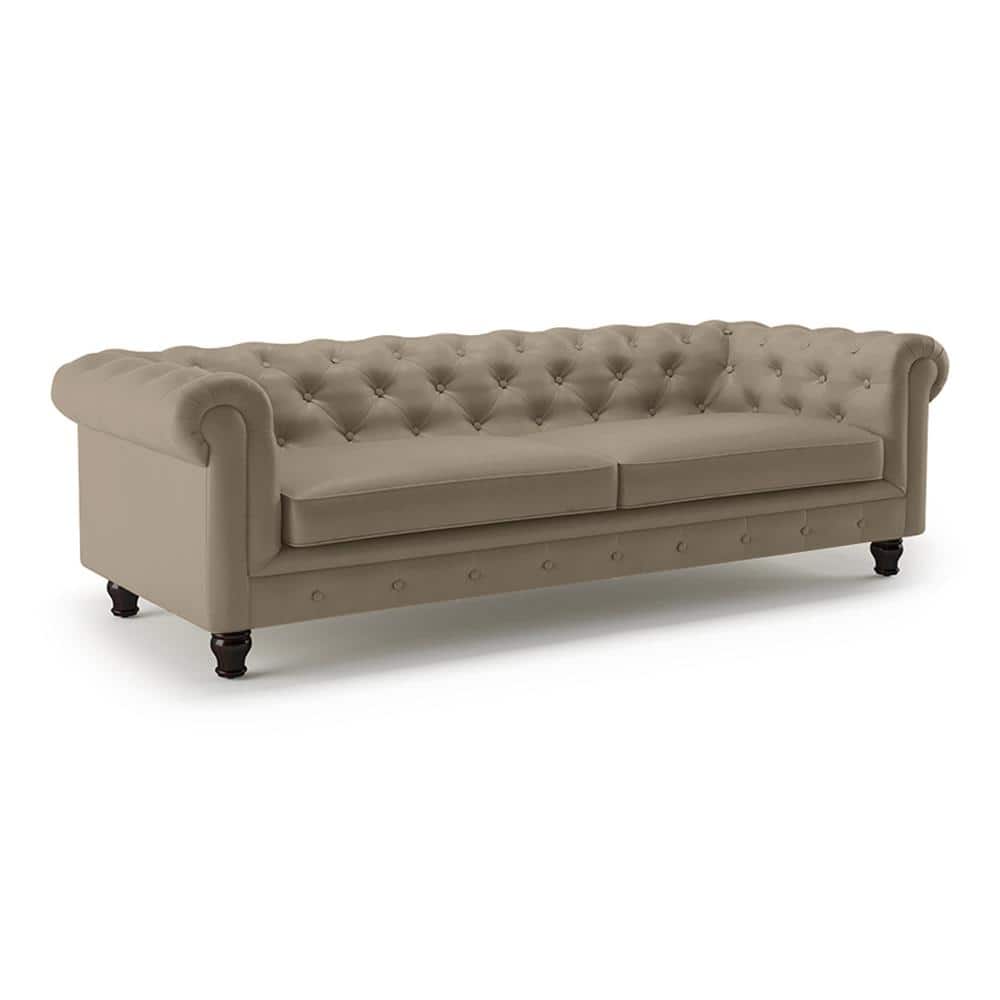 Winchester 4 Seater Leatherette Sofa in Cappuccino Colour FNSF53WCCP30004