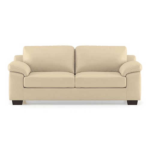 Esquel 3 Seater Leatherette Sofa in Cream Colour FNSF53EQCR30003