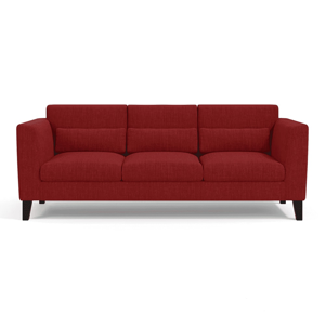 Lewis Sofa (Colour : Salsa Red, Cushion : Soft, Seater : 3+1+1) FNSF51LSSA30R0S00311