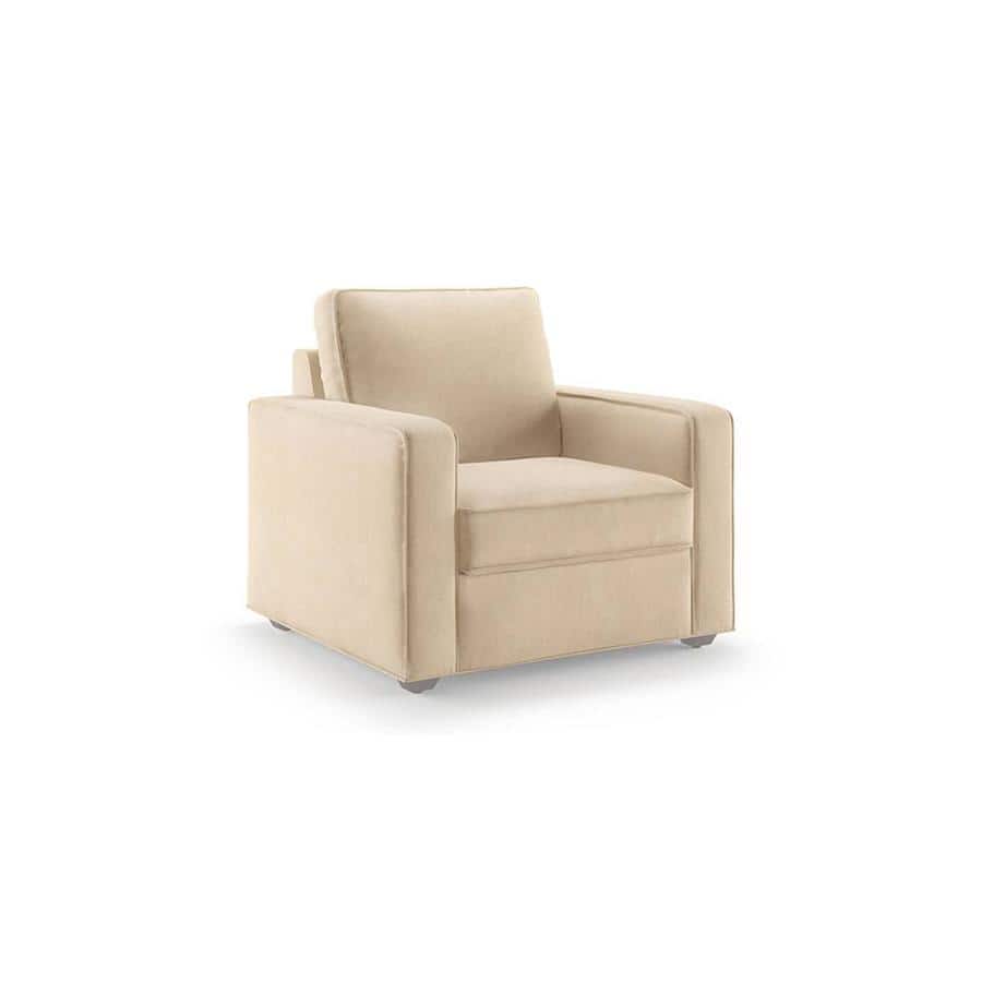 Apollo 1 Seater Fabric Sofa in Birch Beige Colour FNSF51APBB30001HAAAA