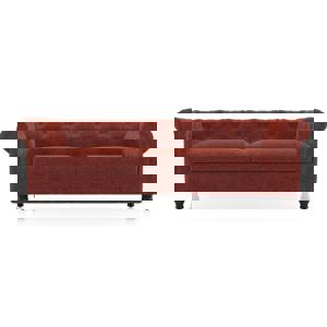 Winchester Essential 3 Seater Fabric Sofa In Dark Coral FNSF51WCDK30003