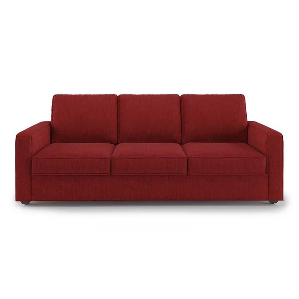 Apollo 3 Seater Fabric Sofa in Salsa Red Colour FNSF51APSA30003HAAAA