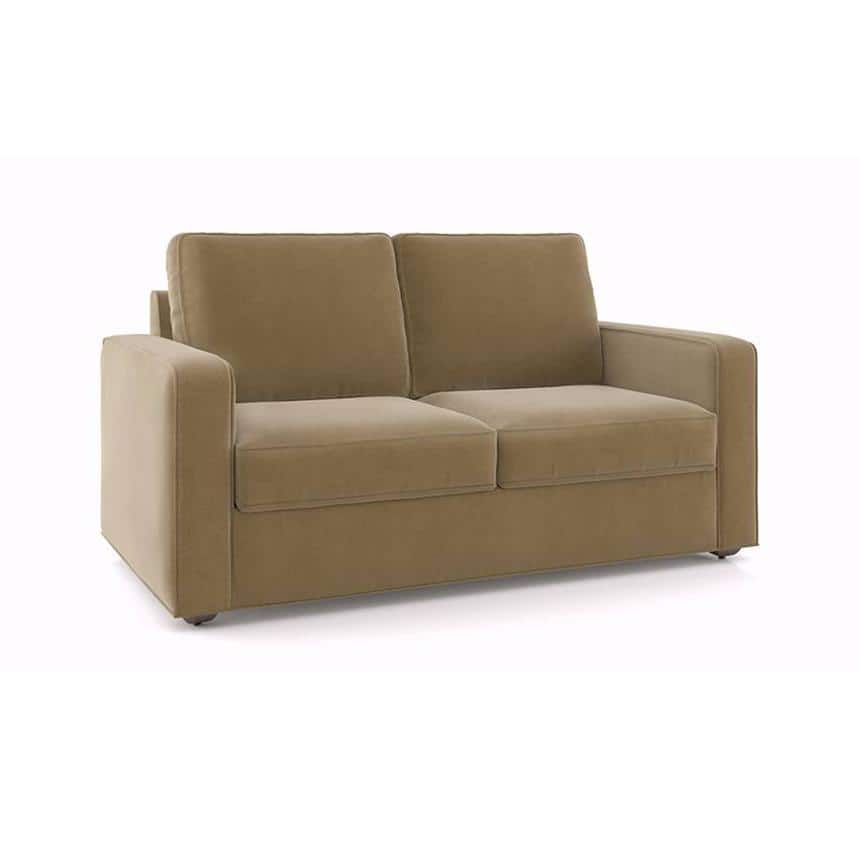 Apollo 2 Fabric Seater Sofa in Fawn Velvet Colour FNSF51APTT30002HAAAA