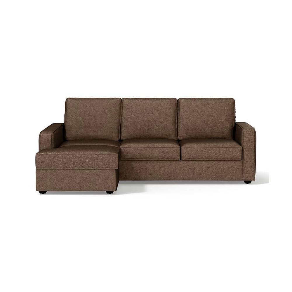 Apollo Compact Sofa (Colour : Mocha, Cushion : Soft, Back Type : Regular, Seating Capacity : Left Aligned 2 Seater + Left Aligned Chaise + Ottoman) FNSF51ACMC30TL2LCHSR
