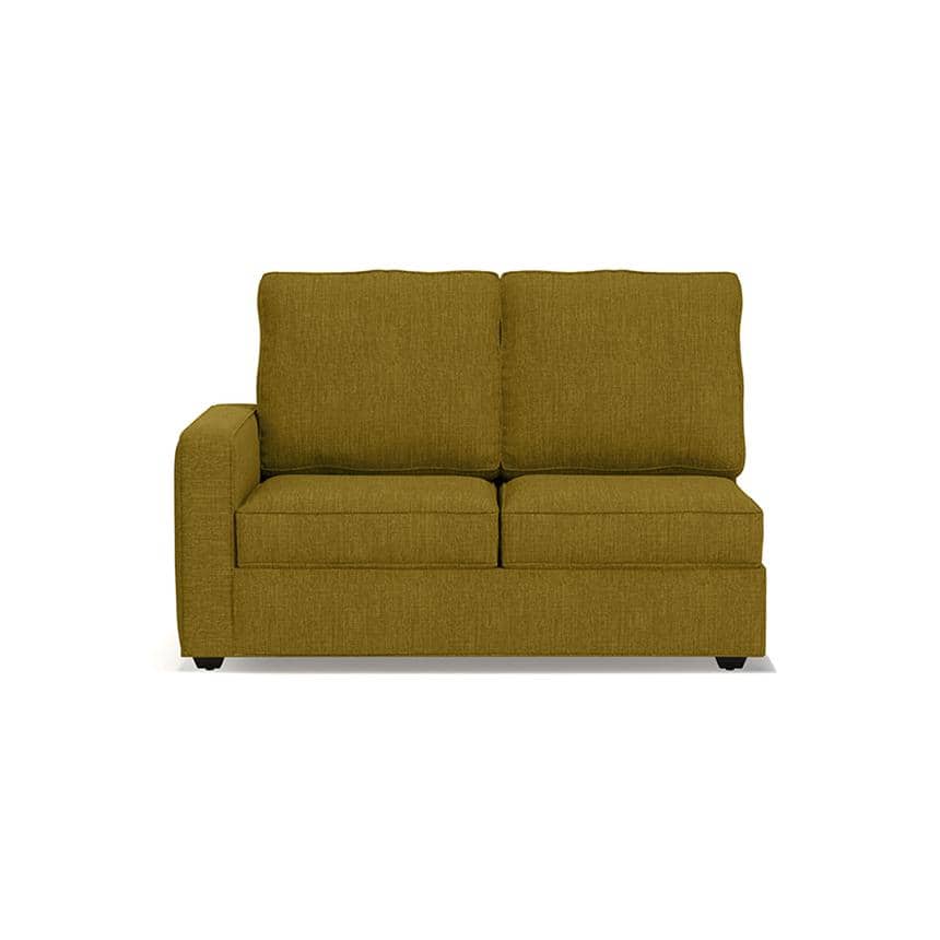 Apollo Compact Sofa (Colour : Olive Green, Cushion : Soft, Back Type : High Back, Seating Capacity : Right Aligned 2 Seater + Right Aligned Chaise) FNSF51ACOG300R2RCHSH