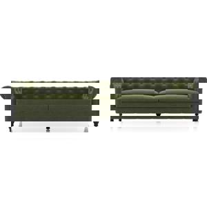 Winchester Essential 4 Seater Fabric Sofa In Moss Green FNSF51WCMS30004