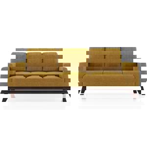 Granada Essential 3 Seater Fabric Sofa In Ochre FNSF51GNOC30003