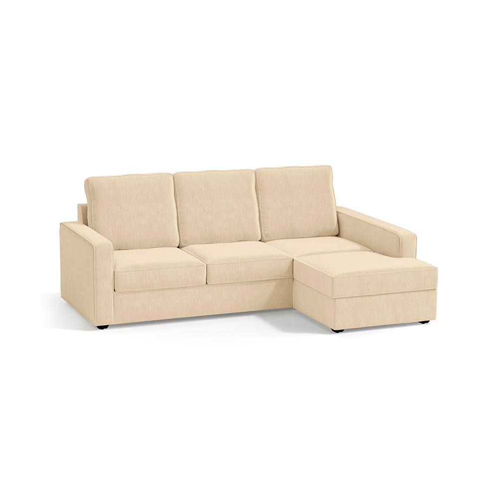 Apollo Sofa (Colour : Birch Beige, Cushion : Soft, Back Type : High Back, Seating Capacity : Right Aligned 2 Seater + Right Aligned Chaise) FNSF51APBB300R2RCHSH