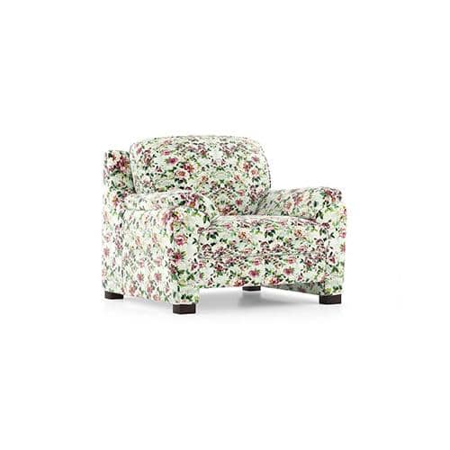 Farina Luxe 1 Seater Fabric Sofa in Clara Velvet Colour FNSF51FACV10001