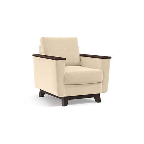 Corby Premium 1 Seater Fabric Sofa in Birch Beige Colour FNSF51CBBB30001