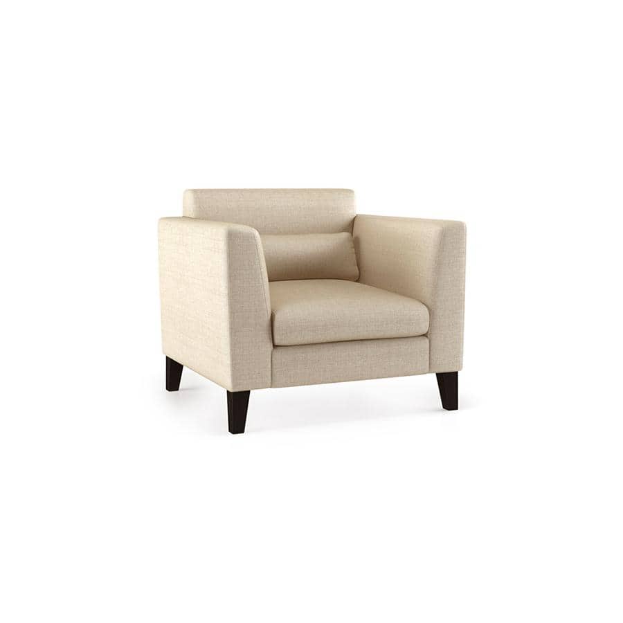 Lewis 1 Seater Fabric Sofa in Pearl Colour FNSF51LSPL30R01HAAAA