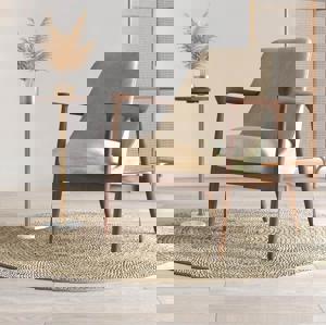 Dakota Lounge Chair In Stria Beige FNCHLC62SB36643